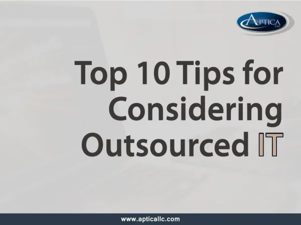 Tips for Considering Outsourcing IT