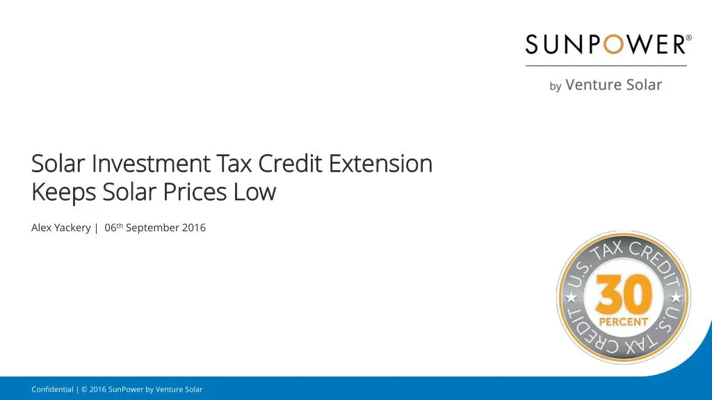 solar investment tax credit extension keeps solar prices low