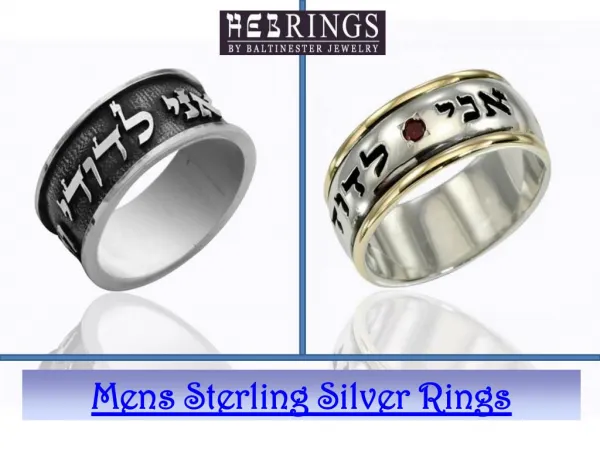 Mens sterling silver rings
