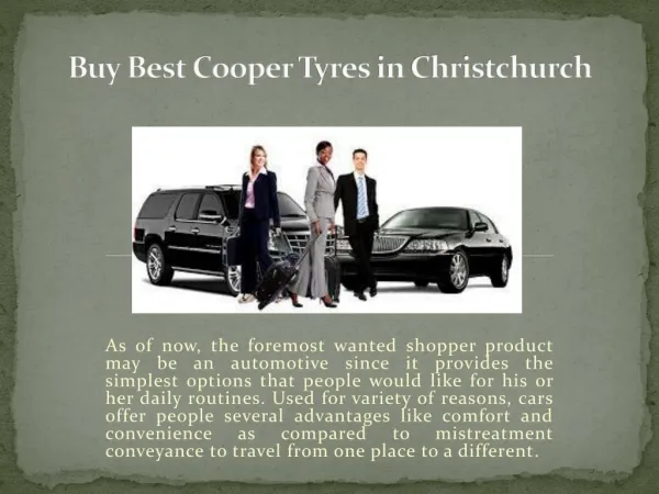 Buy Best Cooper Tyres in Christchurch