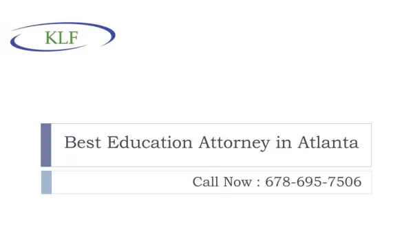 Best Education Attorney in Atlanta