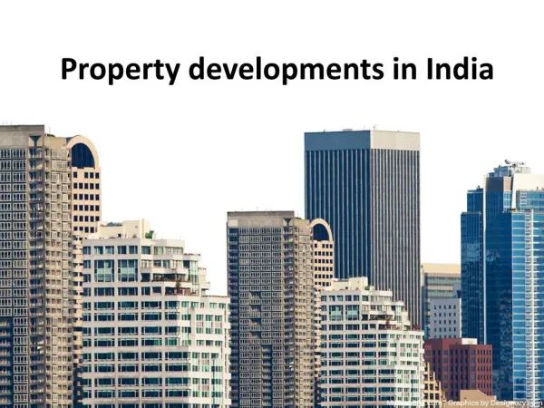 property developments in india