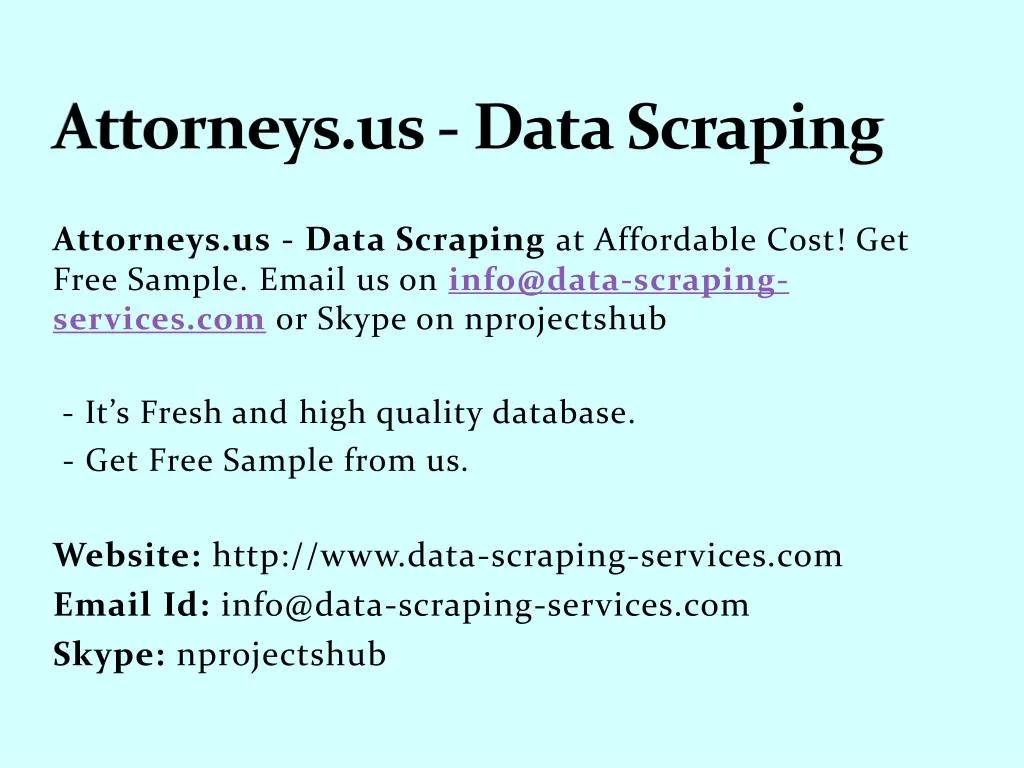 attorneys us data scraping