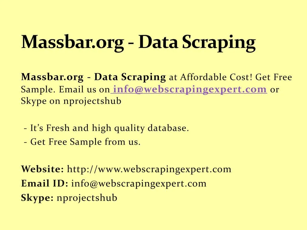 massbar org data scraping