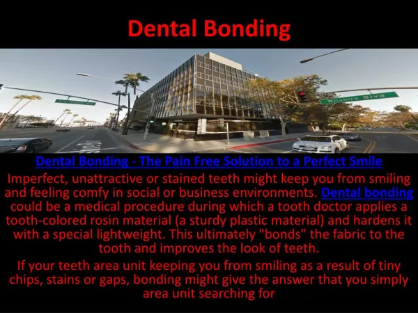 Dental Bonding - The Pain Free Solution to a Perfect Smile