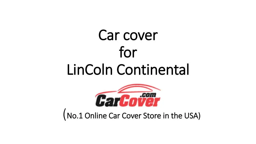 car cover for lincoln continental