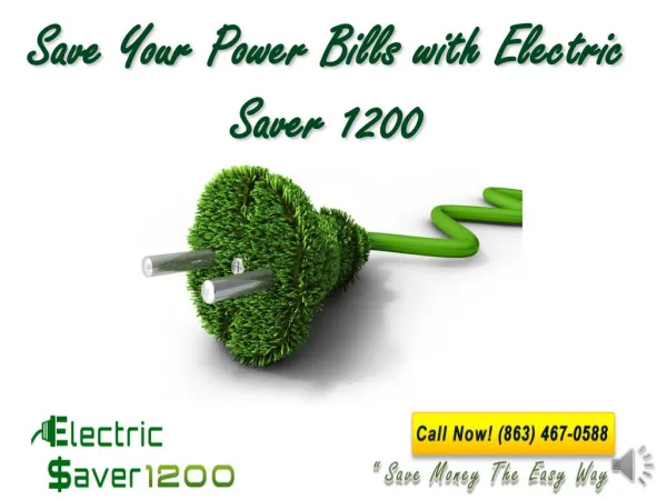 Save Your Power Bills with Electric Saver 1200