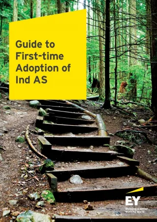 Guide to First Time Adoption of Ind AS 109 - slide 1