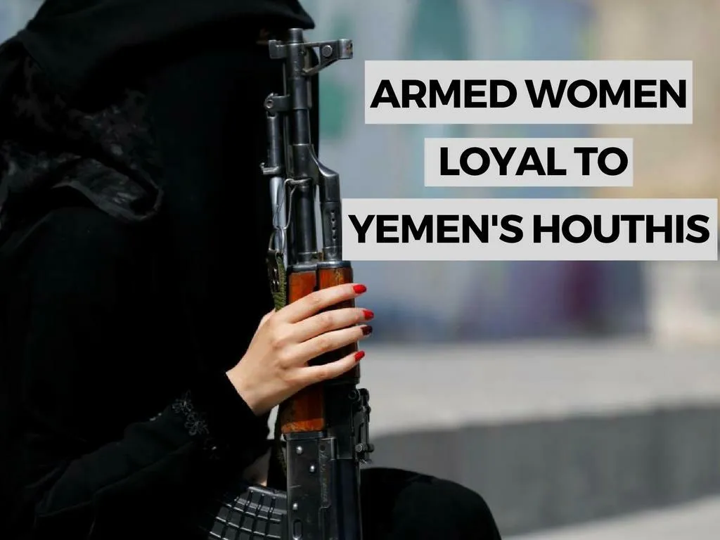 outfitted ladies faithful to yemen s houthis