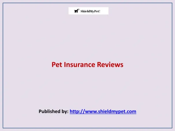 Shield My Pet-Pet Insurance Reviews
