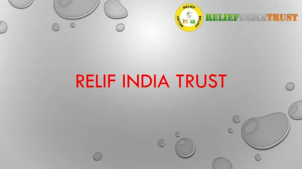 Relif india trust volunteers