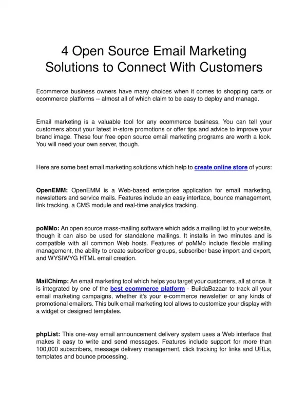 4 Open Source Email Marketing Solutions to Connect With Customers