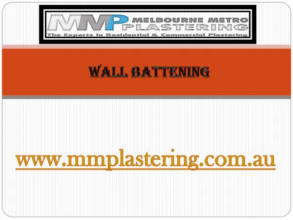 Wall Battening - mmplastering.com.au