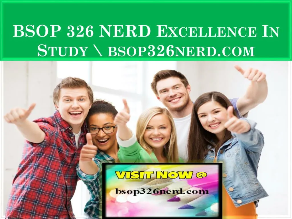 bsop 326 nerd excellence in study bsop326nerd com