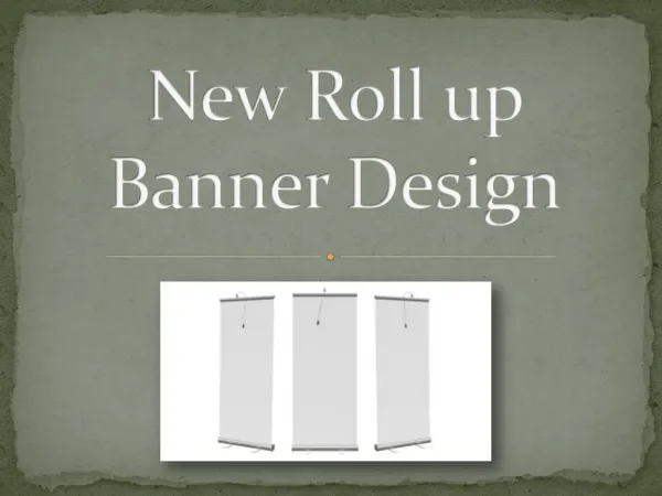 New Roll up Banner Design