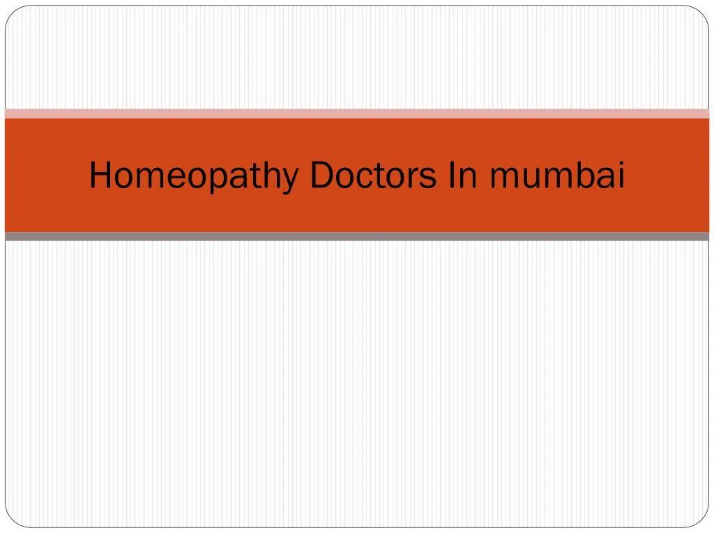 homeopathy doctors in mumbai