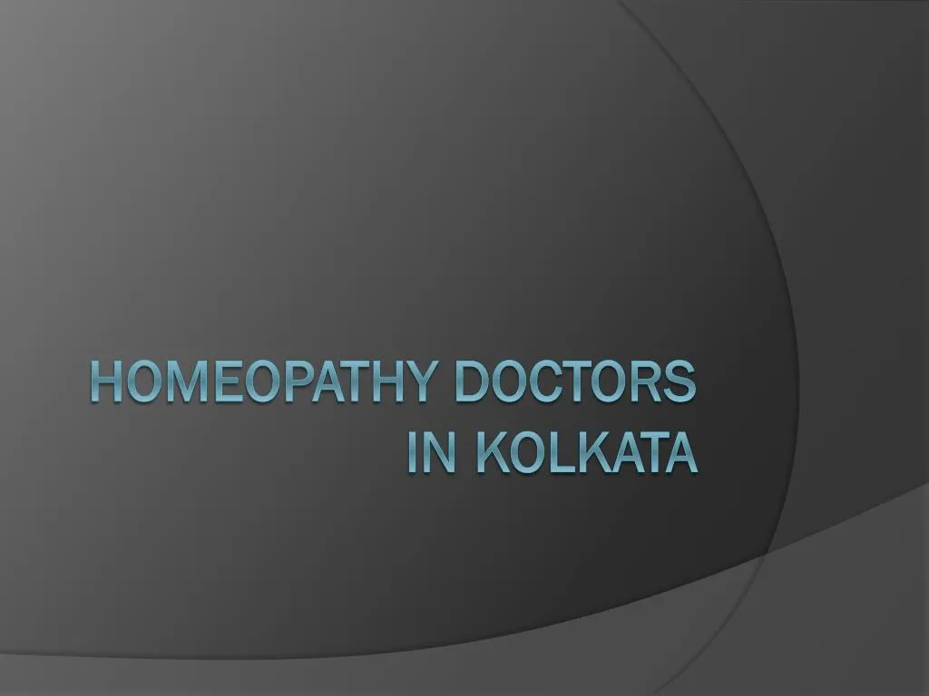 homeopathy doctors in kolkata