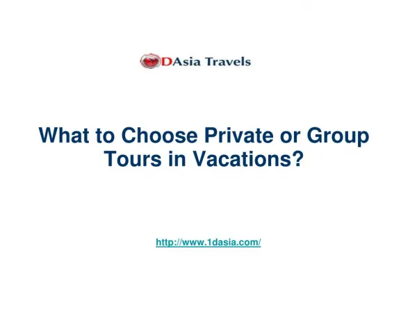 What to Choose Private or Group Tours in Vacations?