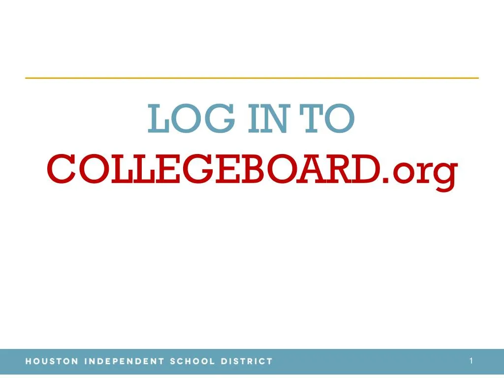 log in to collegeboard org