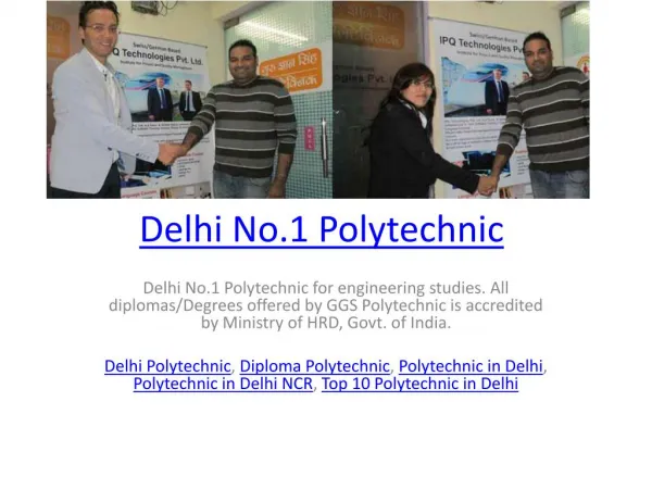 Delhi No.1 Polytechnic