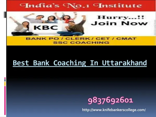 SSC Coaching In Dehradun | Bank Coaching Institute In Dehradun