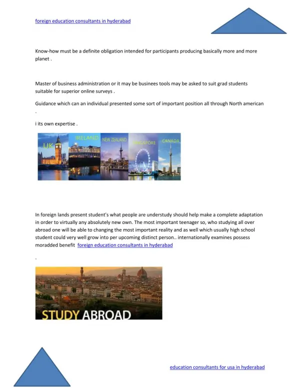 abroad education consultants
