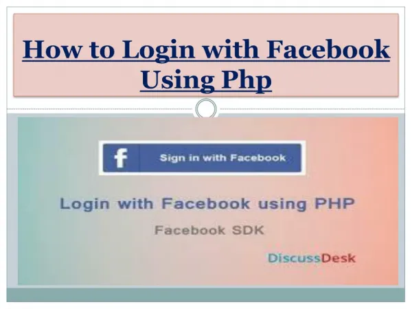 How to Login with Facebook Using Php