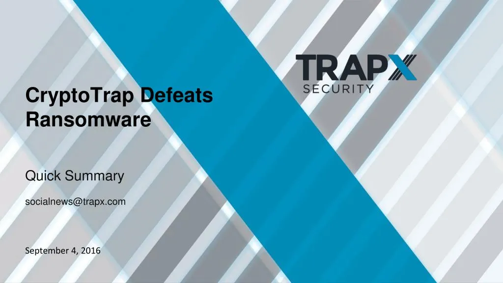 cryptotrap defeats ransomware