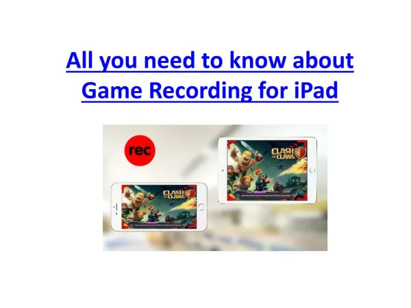 All you need to know about Game Recording for iPad