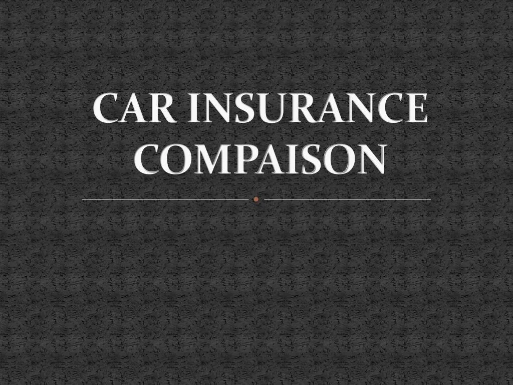 car insurance compaison