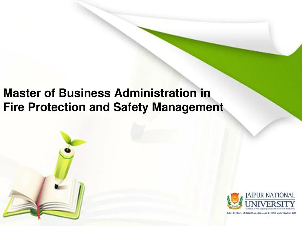 master of business administration in fire protection and safety management