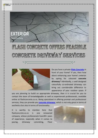 concrete driveway - slide 1