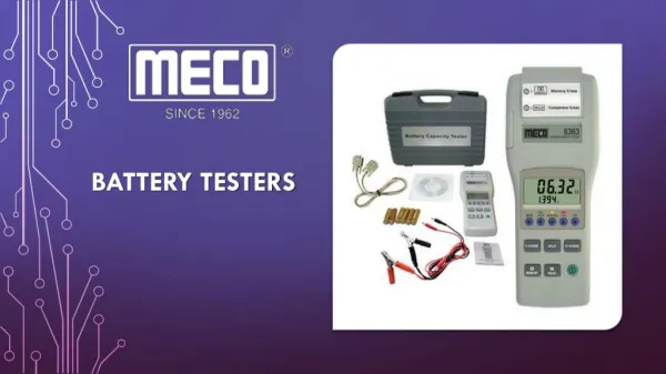 Quality Battery Tester - Meco