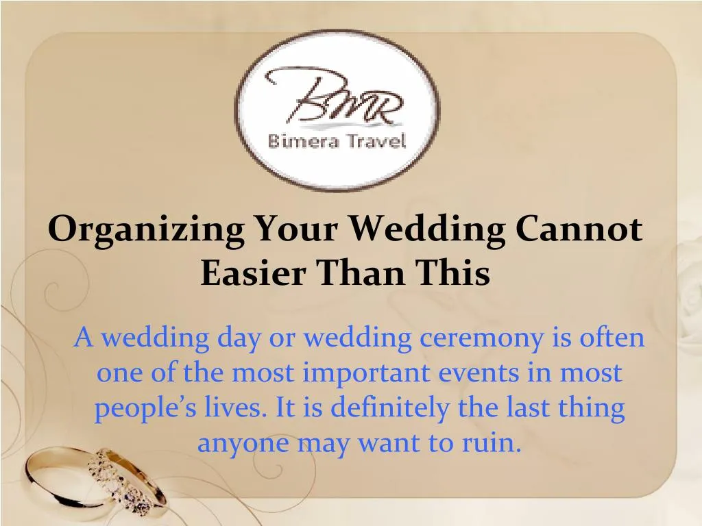 organizing your wedding cannot easier than this