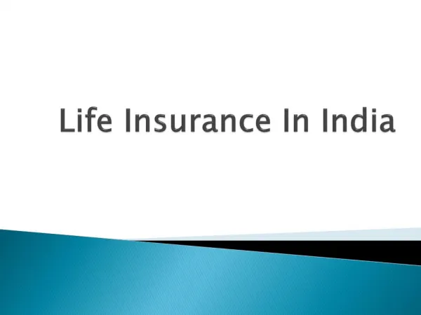 Life Insurance Market in India