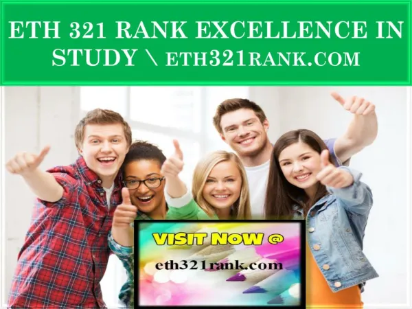 ETH 321 RANK EXCELLENCE IN STUDY \ eth321rank.com