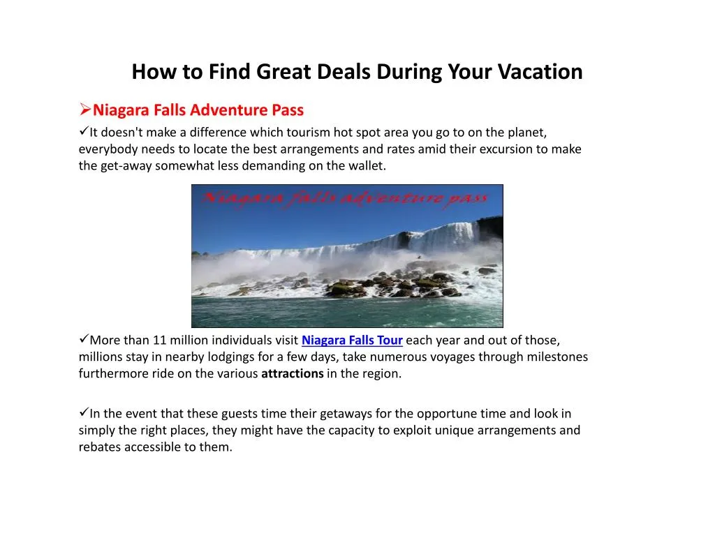 how to find great deals during your vacation