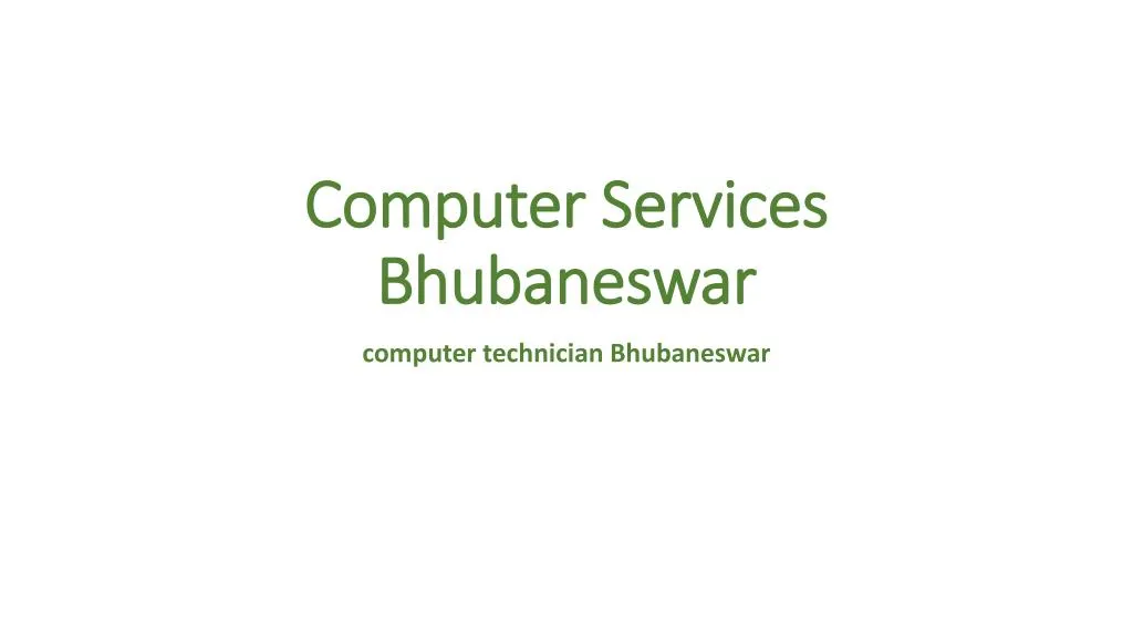 computer services b hubaneswar