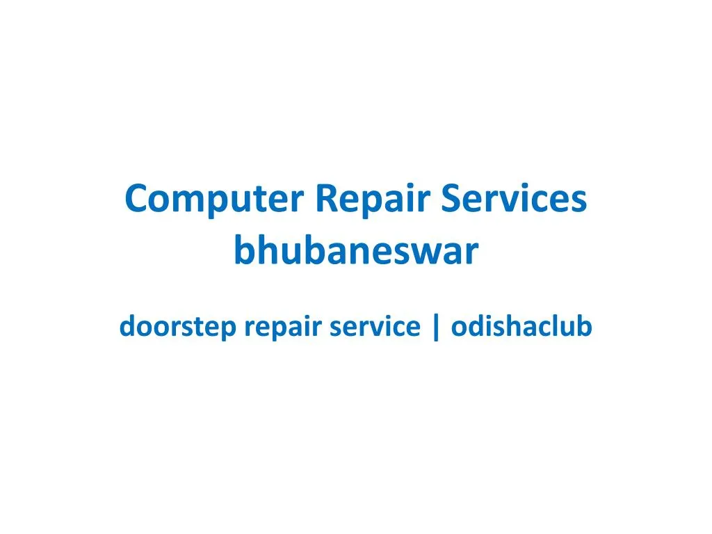 computer repair services bhubaneswar