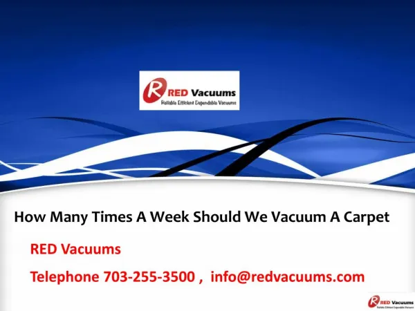 How Many Times A Week Should We Vacuum A Carpet?
