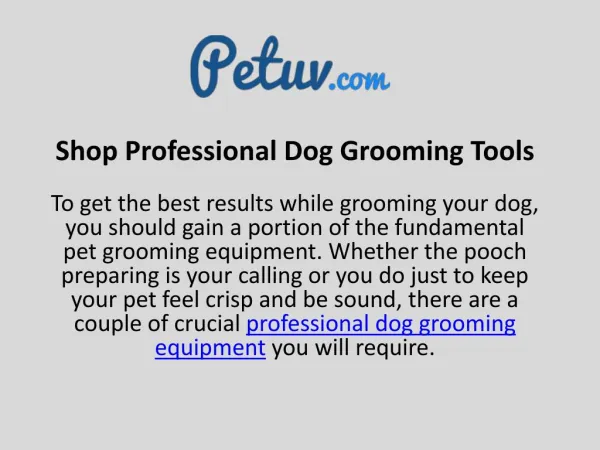 Shop Professional Dog Grooming Tools