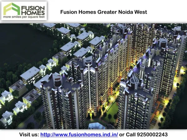 Fusion Homes Greater Noida West