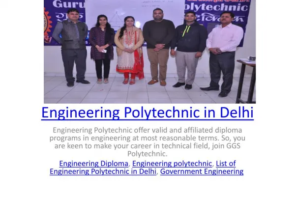 Engineering Polytechnic in Delhi