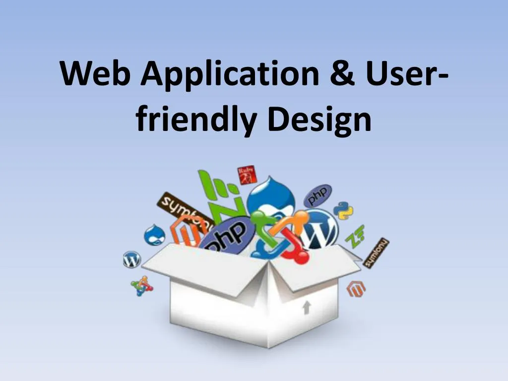 web application user friendly design