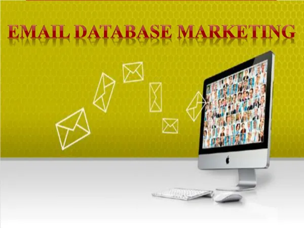 Effective Email Marketing - E Database Marketing