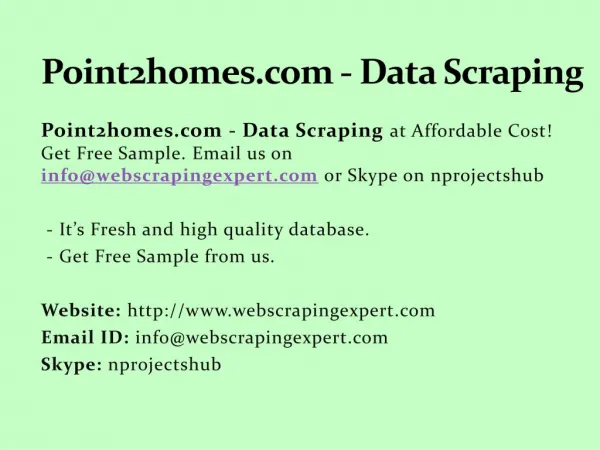 Point2homes.com - Data Scraping
