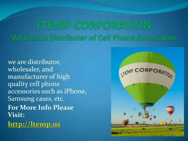 Ltemp Corporation - Buy Cheap Wholesale Cell Phone Accessories