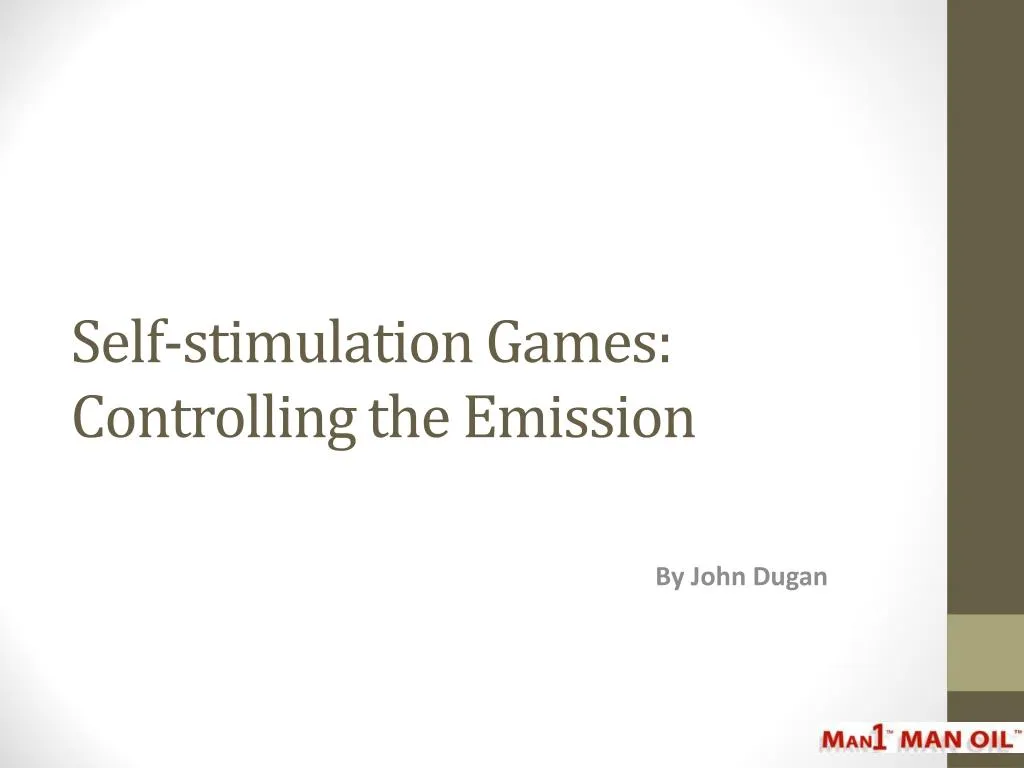 self stimulation games controlling the emission
