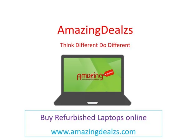 Refurbished Laptop and desktop - Buy Refurbished for all Brand in india