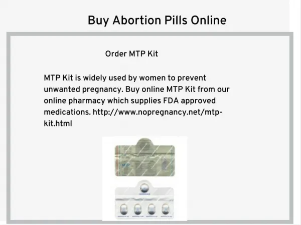 Order MTP Kit
